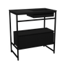 Gabinete Banheiro Ferro Iron Black com Gaveteiro 80x45 Cm - 1