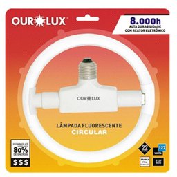 Lâmpada Fluorescente Circular 32W 127V - Ourolux - 2