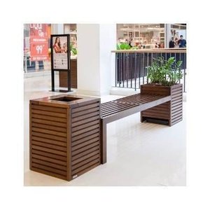 Banco de Madeira Shopping