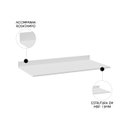 Ver imagem 2 de Tampo para Balcão de Cozinha 100cm Mdp M24 Branco - Mpozenato