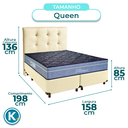Ver imagem 3 de Kit Cabeceira + Cama Box + Colchão Queen Molas Ensacadas Petrus Paropas