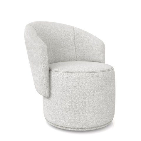 Poltrona Decorativa Orgânica Fixa para Sala Malu Bouclê M11 - D’Rossi