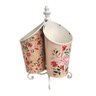 PORTA TALHER METAL ROMANCE FLOWERS 15,5 X 15,5 X 21 CM BTC Decor - 1