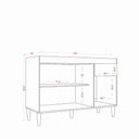 Ver imagem 5 de Cozinha Compacta Atenas 9 Portas 1 Gaveta Atacama Off White - Aramóveis