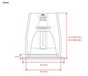 Ver imagem 2 de Pf. de emb. ø123mm x h regulável-1 luz E27-c/Vidro fosco (80%) + Aro Branco