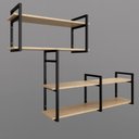 Ver imagem 4 de Nicho Suspenso Decorativo Organizador Resistente Moderno 1,0