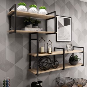 Nicho Suspenso Decorativo Organizador Resistente Moderno 1,0