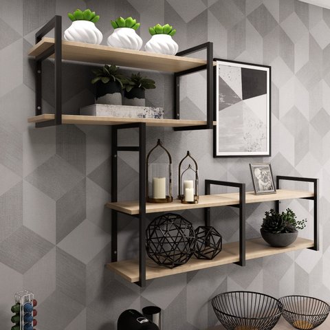 Nicho Suspenso Decorativo Organizador Resistente Moderno 1,0