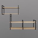 Ver imagem 2 de Nicho Suspenso Decorativo Organizador Resistente Moderno 1,0