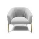 Ver imagem 5 de Cadeira Sala de Jantar Pé de Ferro Dourado Stella Suede D03 - D'Rossi