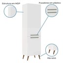 Ver imagem 3 de Paneleiro Duplo 2 Portas Favorita Branco Lacca Branco