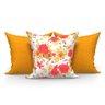 Kit Almofada Floral Charme 45cm x 45cm kit 3 Almofadas - 1