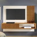 Ver imagem 1 de Painel Roma sem LED Cor:Off White/Naturalle