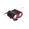 Farol 1600 Lumens 2x led Cree com Carregador - 8