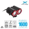 Farol 1600 Lumens 2x led Cree com Carregador - 3