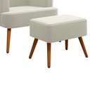 Ver imagem 4 de Poltrona Ágata com Puff Madeira Eucalipto Movellu Home
