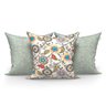 Kit Almofada Verde Para Sala Estampada 45cm x 45cm 3 Unidades - 1