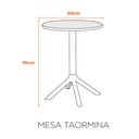 Ver imagem 2 de Mesa Taormina - Preta Fratini