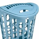 Ver imagem 4 de Cesto para Roupas Telado com Tampa Organizador Plastico 40L Lavanderia Kangur