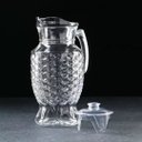 Ver imagem 4 de Jarra Ocean Vidro Desenhado Luxo com Tampa 1800ml - Lehaví