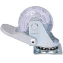 Ver imagem 3 de Rodizio Gel 50mm Roda Giratoria PU Silicone Rodinha Vaso Móveis Kit com 4Un (2Sf e 2Cf)
