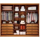 Ver imagem 3 de Guarda Roupa Casal Livorno Plus 6 Portas 8 Gavetas Cinamomo - Novo Horizonte