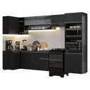 Ver imagem 2 de Armário de Cozinha Completa de Canto Suspenso 385 Cm Preto Nice Madesa 02 Preto