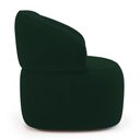 Ver mais imagens de Kit 02 Poltronas Orgânicas Giratória Living Glee Veludo Verde Escuro - Desk Design