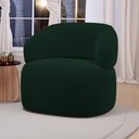 Ver imagem 7 de Kit 02 Poltronas Orgânicas Giratória Living Glee Veludo Verde Escuro - Desk Design