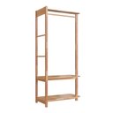 Ver imagem 2 de Closet Aberto Vercelli em Madeira Maciça Design Moderno para Quarto - Amêndoa