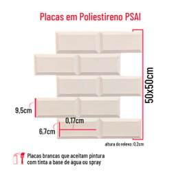 Kit 18 Placas Revestimento Decorativo Parede Flexivel 3d Modelos:tijolinho Retro - 2