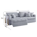 Ver imagem 2 de Sofá Cama Lisboa Retrátil e Reclinável 200cm Braço 10cm Meu Sofá Online