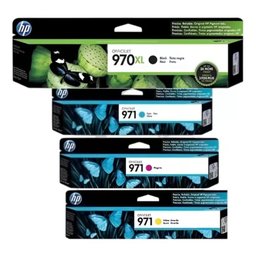 Cartucho Hp 970xl Preto e Hp 971 Colorido Conjunto 4 Cores Kit - 1