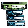 Cartucho Hp 970xl Preto e Hp 971 Colorido Conjunto 4 Cores Kit - 1