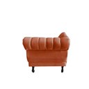 Ver imagem 7 de Recamier Decorativo Divã Amsterdã 187cm Lado Esquerdo Veludo Terracota