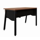 Ver imagem 4 de Mesa Escrivaninha 120cm x 60cm com Gaveteiro Suspenso e Tampo Chanfrado F5 Office Cor:Nogal com