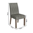 Ver imagem 5 de Conjunto Sala de Jantar Mesa Tampo de Vidro 6 Cadeiras Madesa Rustic-preto-silver