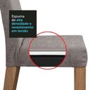 Ver imagem 2 de Conjunto Sala de Jantar Mesa Tampo de Vidro 6 Cadeiras Madesa Rustic-preto-silver
