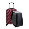 Kit Mala de Bordo Vinho Havana + Mochila Antifurto Swiss Move - 1