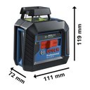 Ver imagem 5 de Nível Laser GLL 2-20G Bosch Verde Horizontal em 360° Bosch