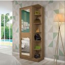 Ver imagem 1 de Sapateira 1 Porta com Espelho 6 Prateleiras Duetto Henn