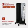Aquecedor a Óleo Mondial A-06 1500w 3 Níveis de Aquecimento Preto/prata 220v - 3