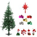Ver imagem 1 de Arvore De Natal 1,5m +50 Bolas + 10 Enfeites Pisca 100 Led