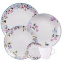 Ver imagem 1 de Aparelho de Jantar 20 Peças Porcelana Tramontina Aura Floral Jogo 4 Pessoas