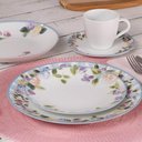 Ver imagem 6 de Aparelho de Jantar 20 Peças Porcelana Tramontina Aura Floral Jogo 4 Pessoas