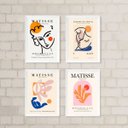 Ver imagem 2 de Kit 4 Quadros Obras de Henri Matisse 24x18cm:madeira Preta
