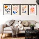 Ver imagem 1 de Kit 4 Quadros Obras de Henri Matisse 24x18cm:madeira Preta