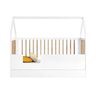 Berço Wood 2 em 1 Montessori Branco C/carvalho - Divicar - 6