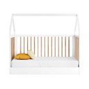 Ver imagem 5 de Berço Wood 2 em 1 Montessori Branco C/carvalho - Divicar