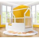 Ver mais imagens de Berço Wood 2 em 1 Montessori Branco C/carvalho - Divicar